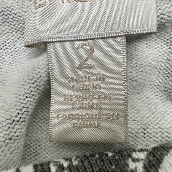 CHICOS SWEATER ASYMMETRICAL HEM Turtleneck Chicos Size 2 (Women’s Large) - Picture 6 of 10